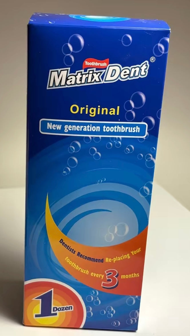 Matrix clean Toothbrush with Multi-Action Directional Bristles,Daily Brushing, 12 Count